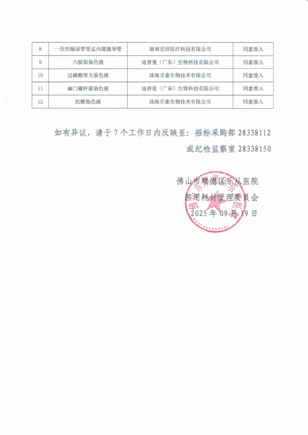 佛山市顺德区乐从医院医用耗材遴选结果公示_02.jpg
