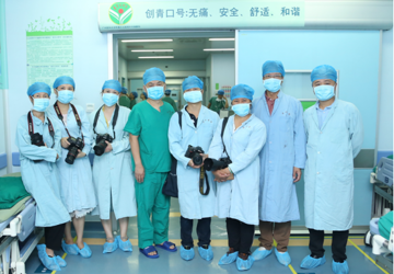 省知名摄影家陈狄青率领摄影俱乐部成员来院采风