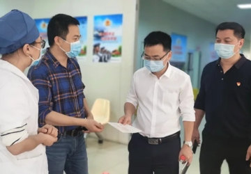 镇领导陈子荣副镇长带队调研新冠疫苗接种等重点工作